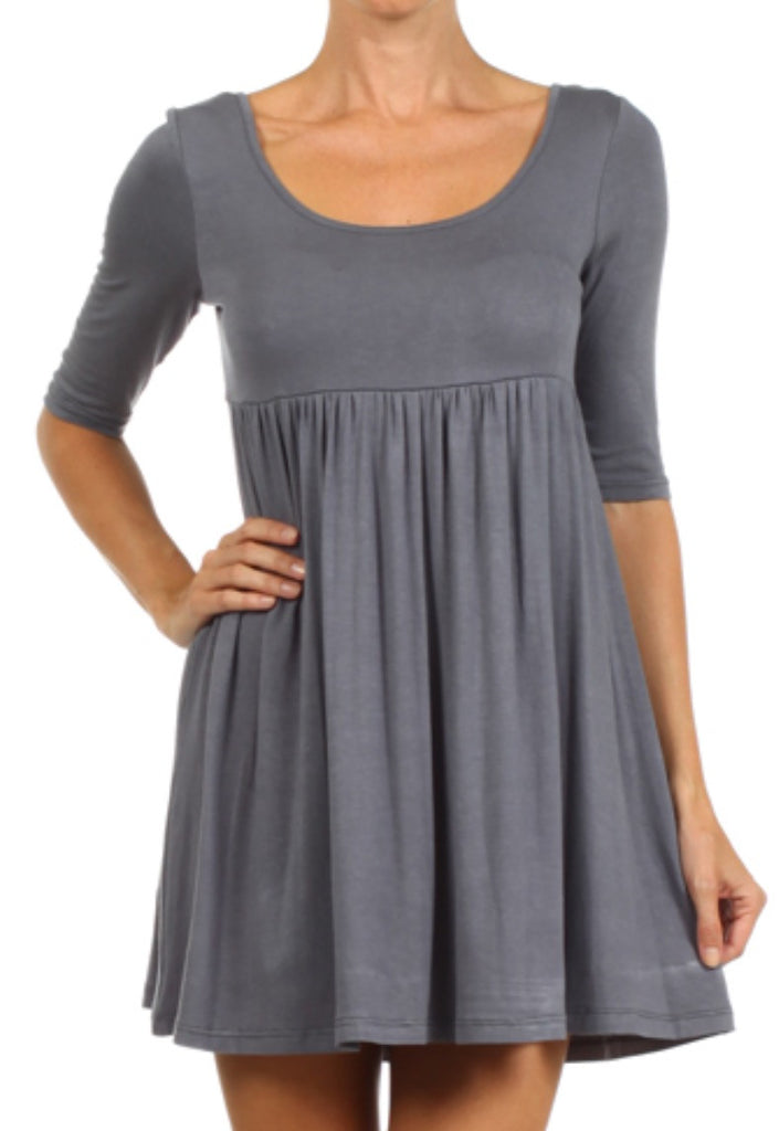 Baby doll style long sleeve top/dress