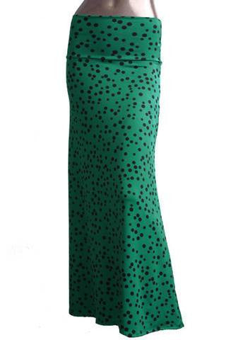 Teal Dotted Skirt