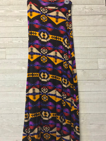 Vibrant Aztec maxi skirt