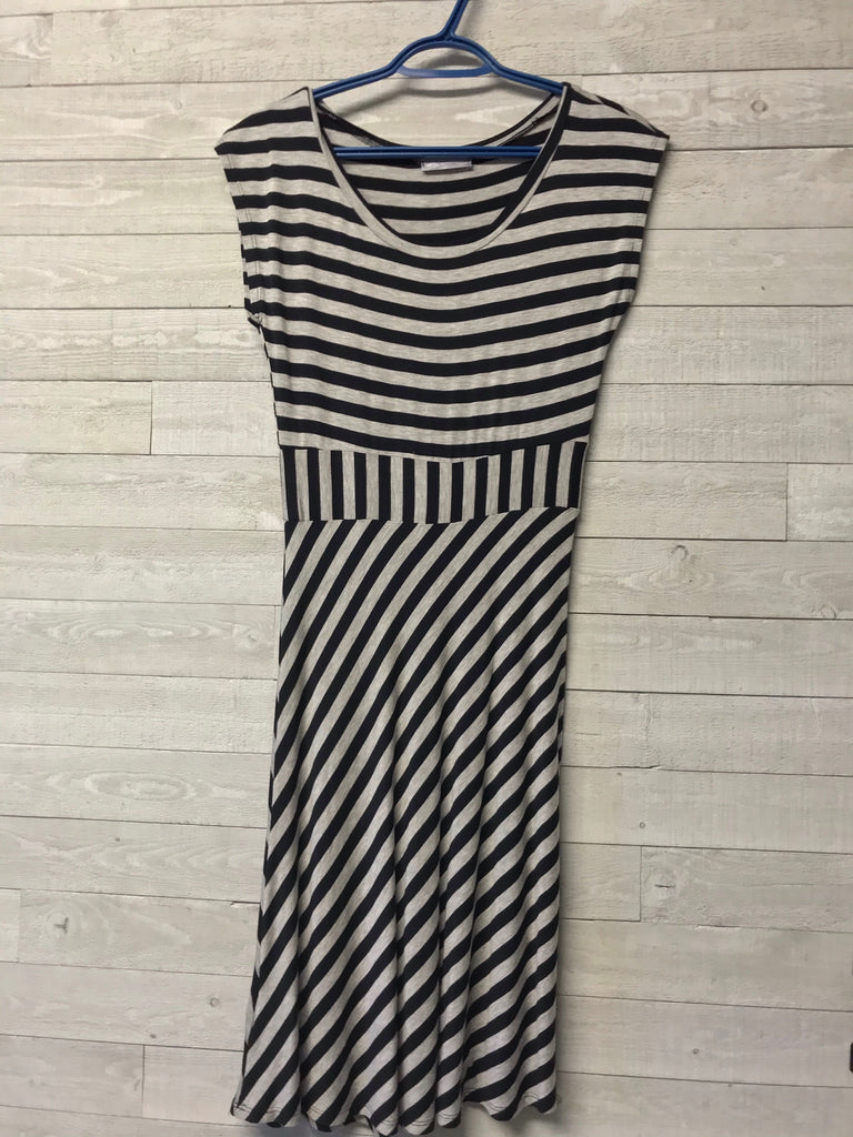 Jersey knit striped dress