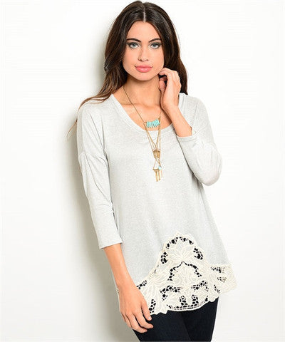 Lace Bottom Top