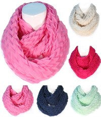 Crinkle lightweight infinity scarf